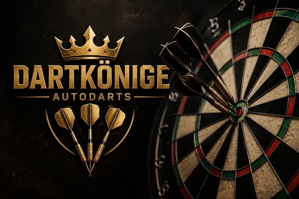 Dartkönige Autodarts – Vereinsmotiv mit Dartboard